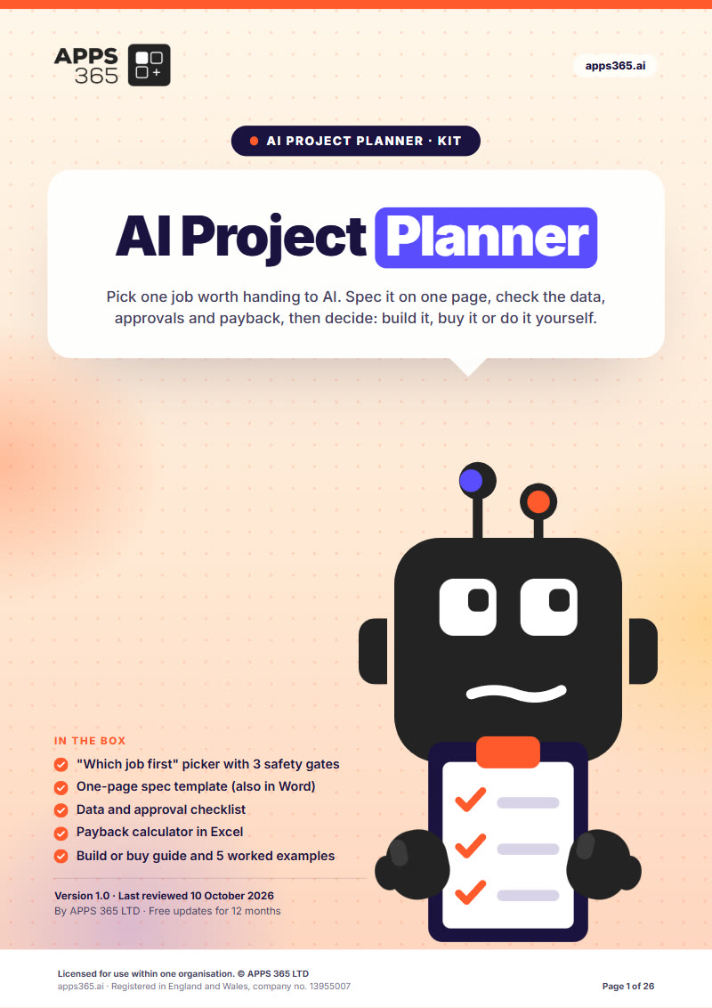 Cover of AI Project Planner