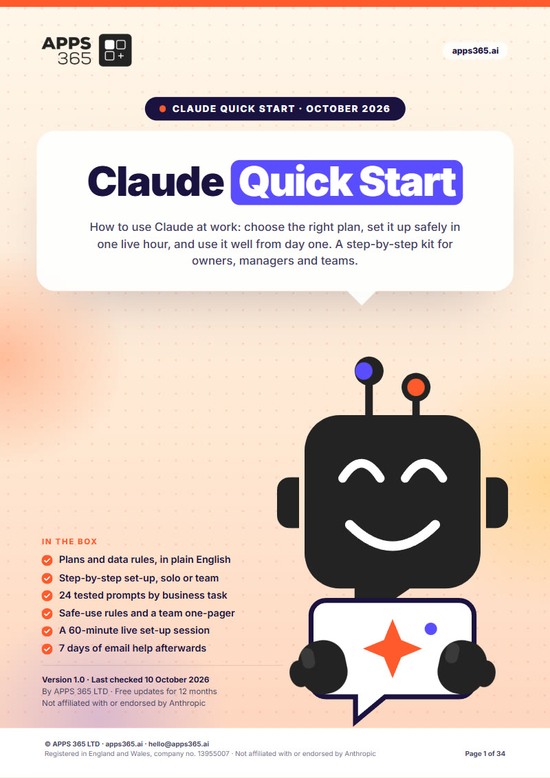 Cover of Claude Quick Start