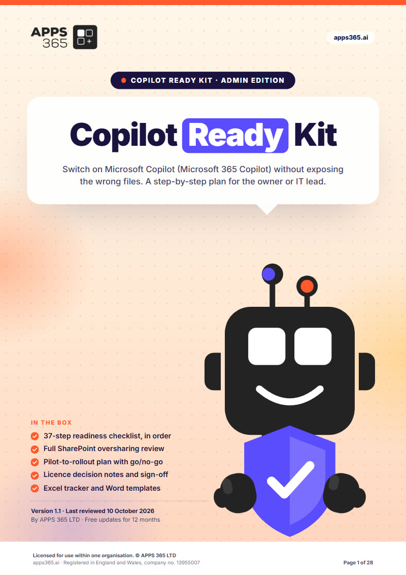 Cover of Copilot Ready Kit, Admin edition