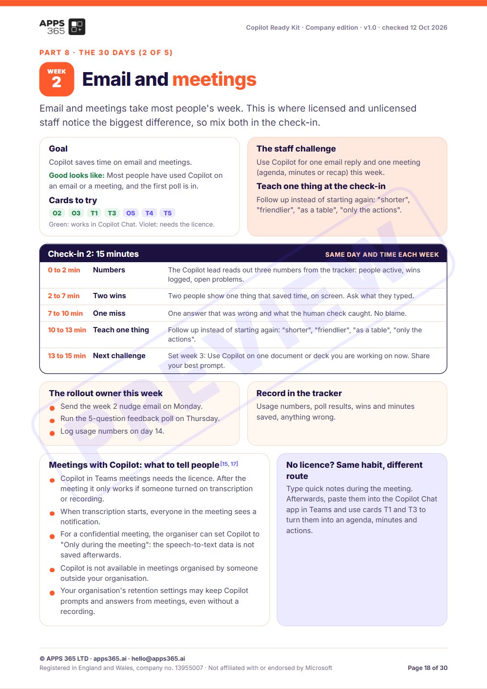 Preview page 3 of Copilot Ready Kit, Company edition